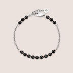 Round Semi-Precious Beaded Chain Bracelet
