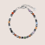 Semi-Precious Multi Colour Beaded Bracelet