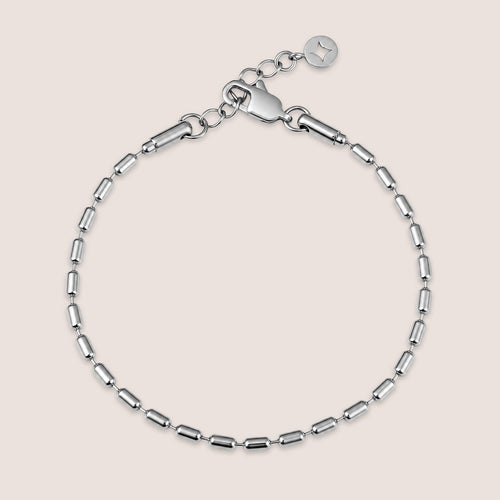 Oval Beaded Station Bracelet