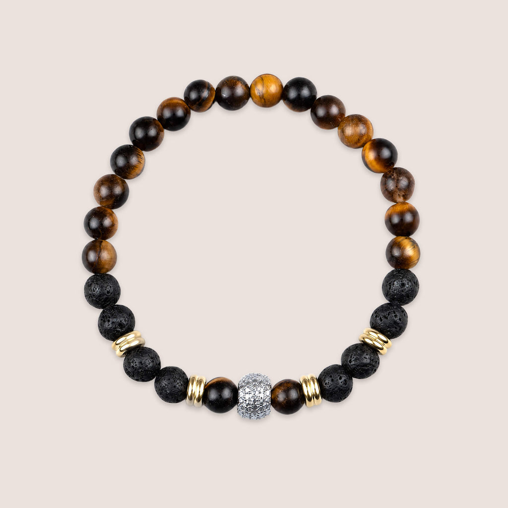 Semi-Precious Beaded Stretch Bracelet