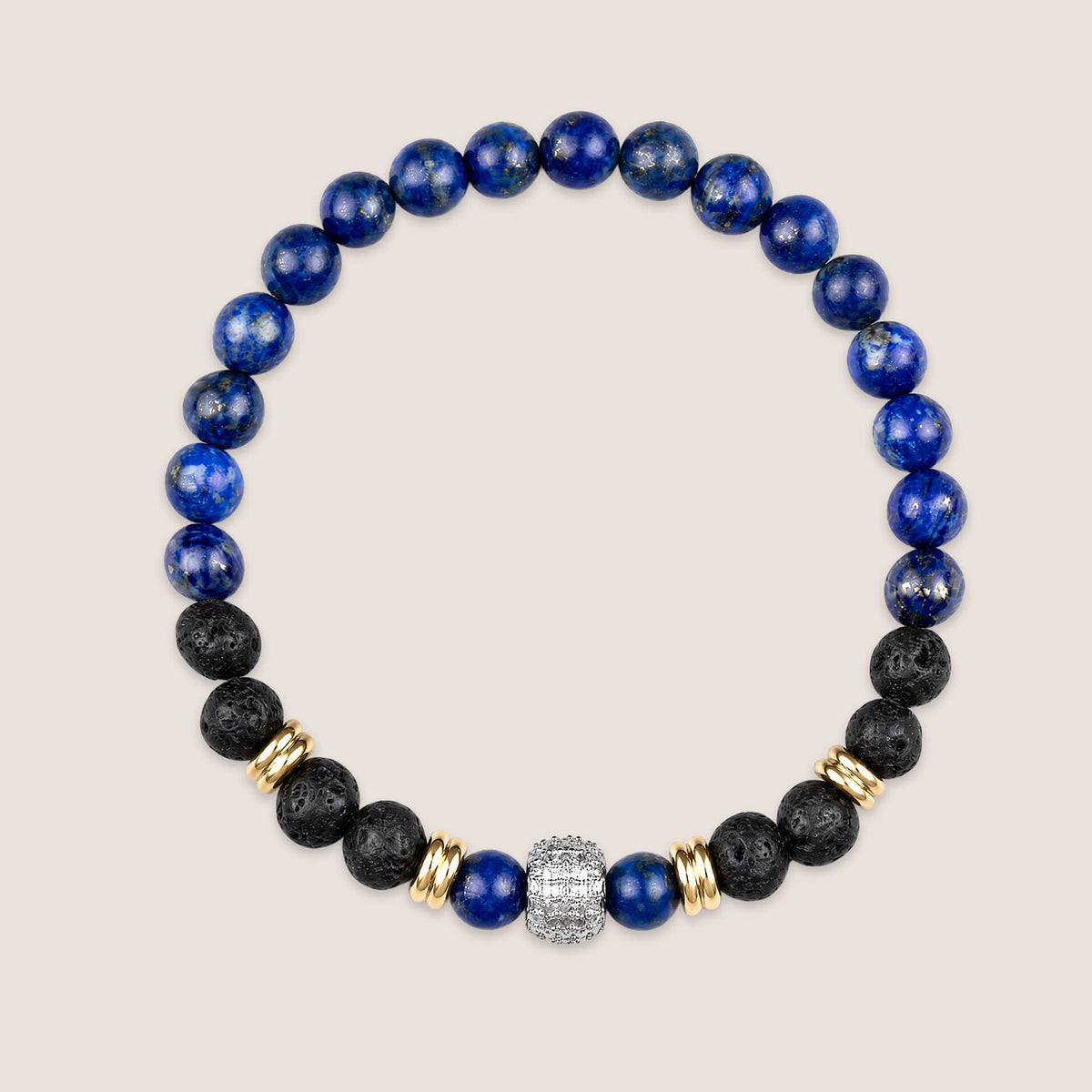 Semi-Precious Beaded Stretch Bracelet