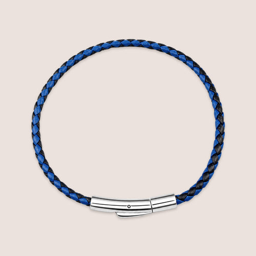 Dual Colour Woven Leather Bracelet