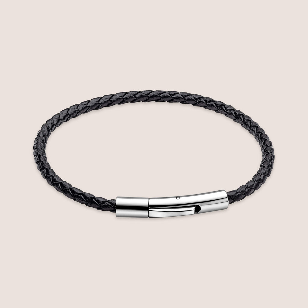 Plain Woven Leather Bracelet