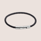 Plain Woven Leather Bracelet