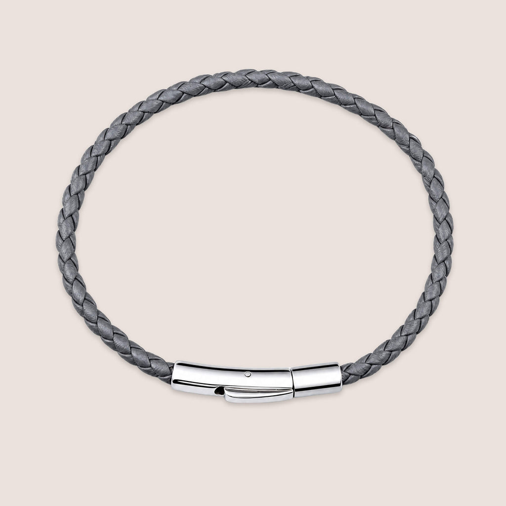 Plain Woven Leather Bracelet