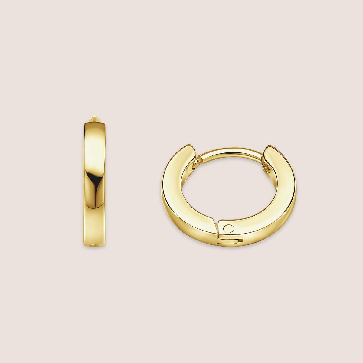Stainless Steel 9mm Hoop Earrings