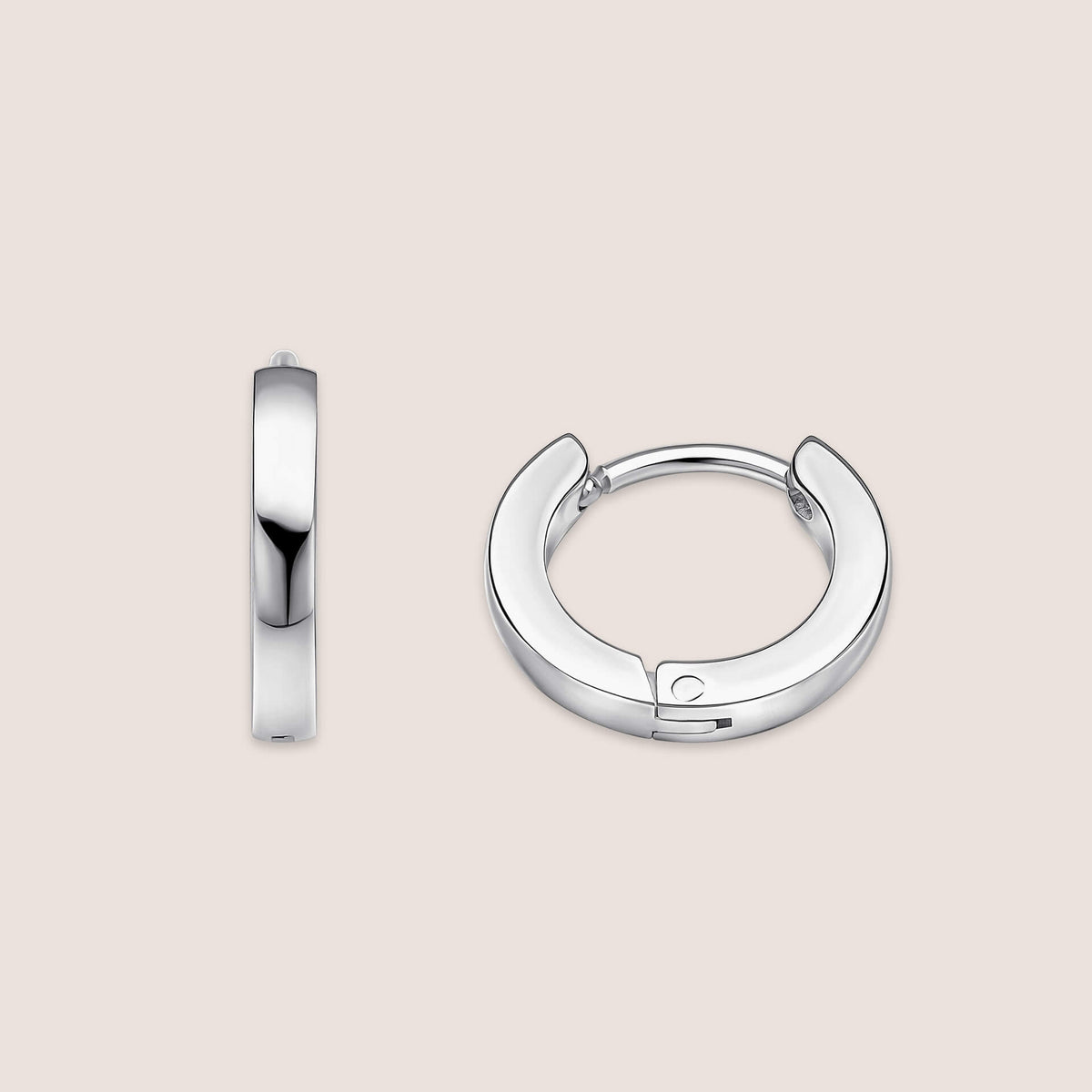 Stainless Steel 9mm Hoop Earrings