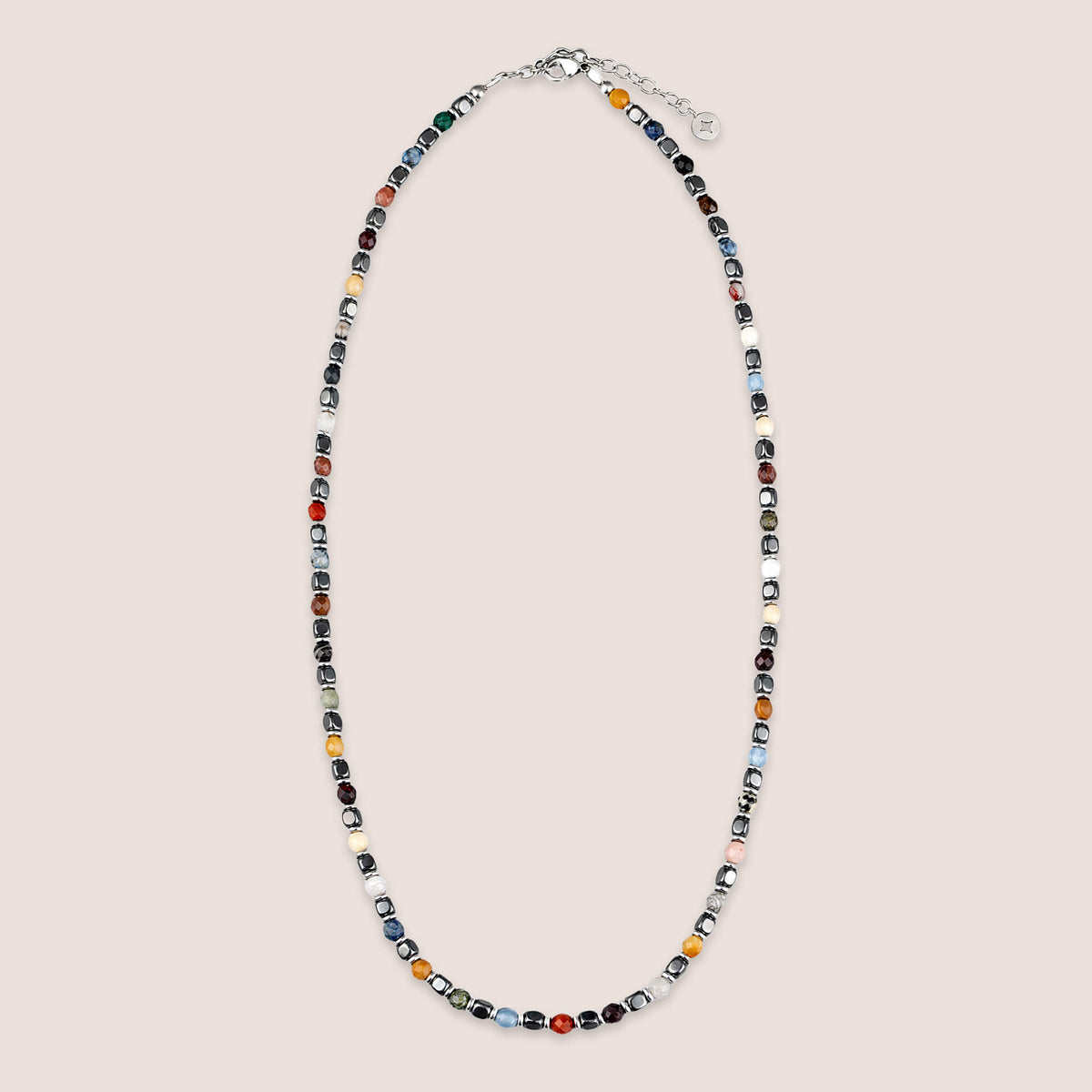Semi-Precious Multi Colour Beaded Necklace