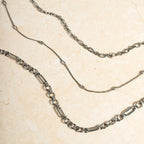 Oval Beaded Station Necklace