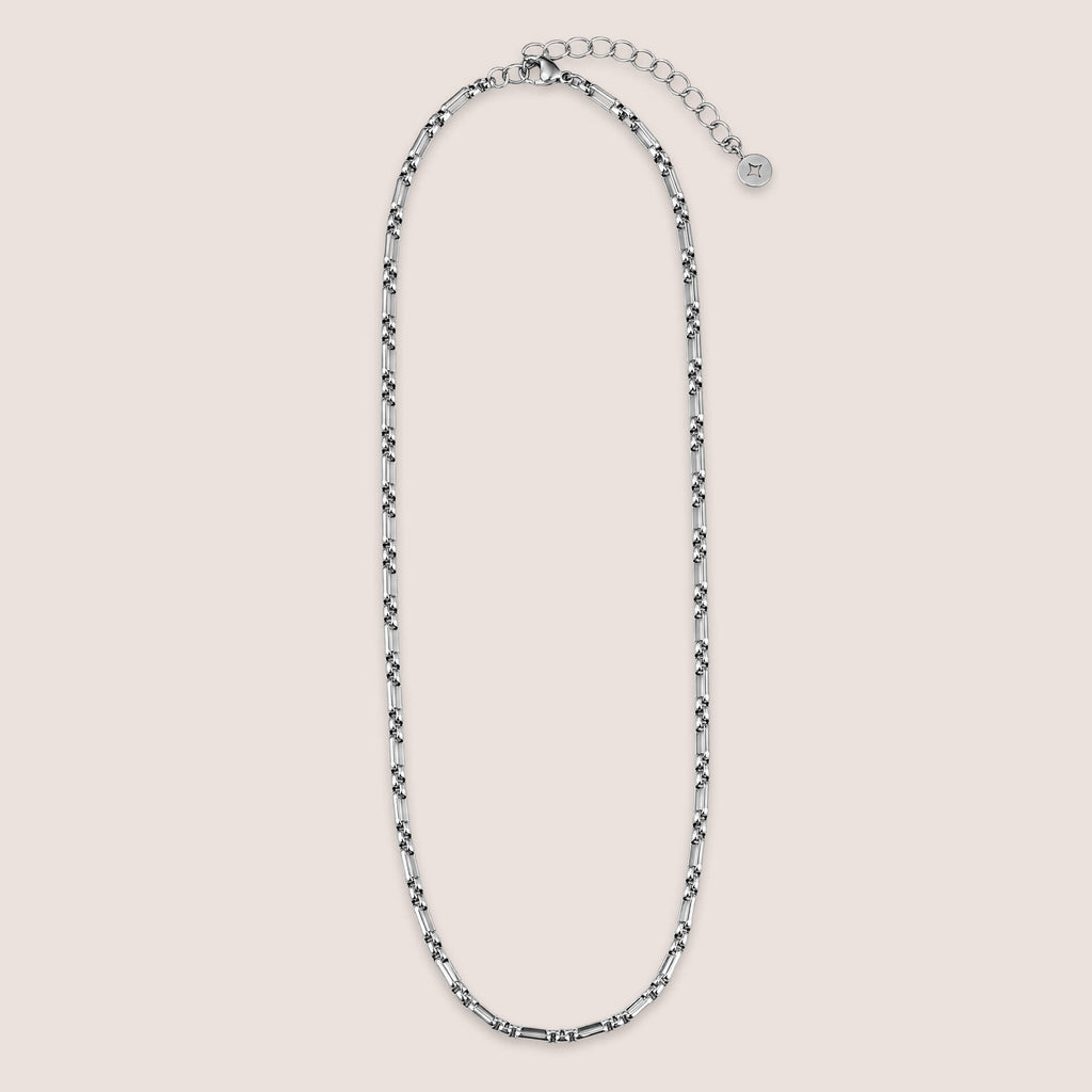 Box Chain Station Link Necklace