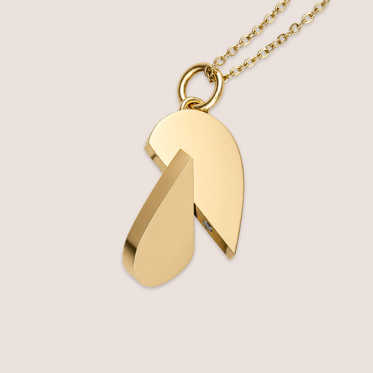 Rotating Tag and Heart Pendant