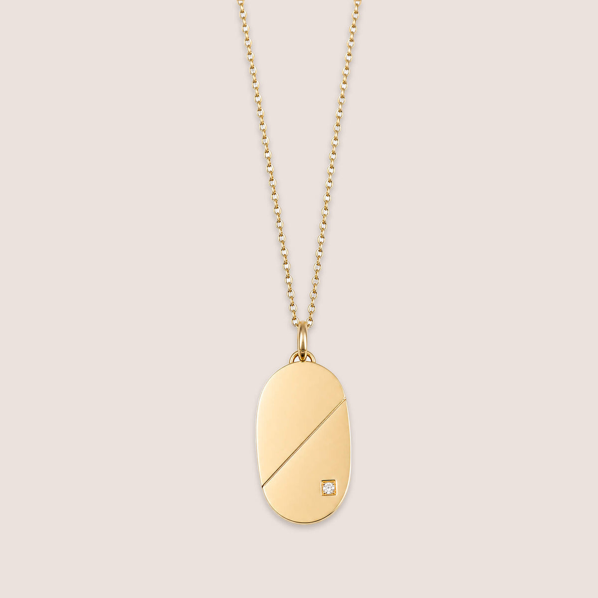 Rotating Tag and Heart Pendant